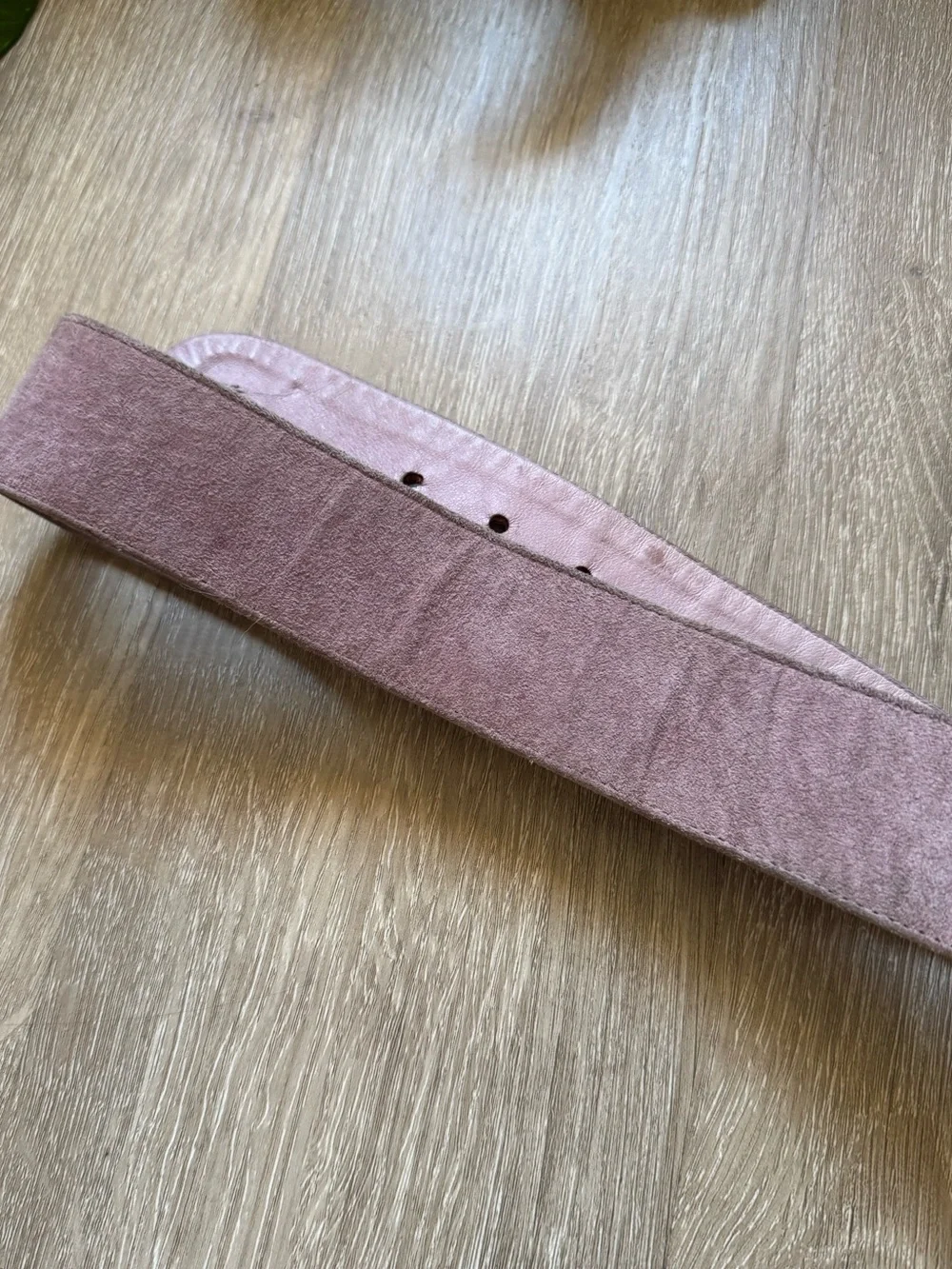 Y2K Pink Suede Rhinestone Buckle Belt Western Cowgirl McBling
